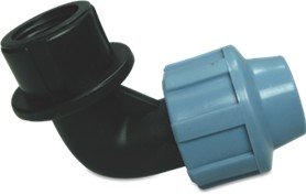 Winkel 90° PP 25 mm x 1" IG, 16 bar