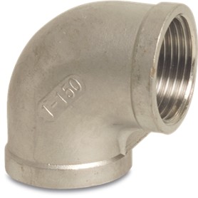 Winkel 90° Edelstahl 316, 1" IG