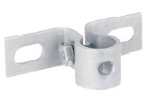Rohrhalter Edelstahl 3mm, höhenverstellbar. Mit Schraube M8 x 15.